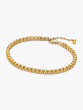 Pandora Sparkling Yellow Tennis Bracelet